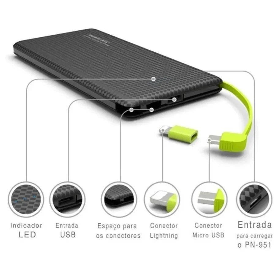 Carregador Portátil Para Celular 10000mah