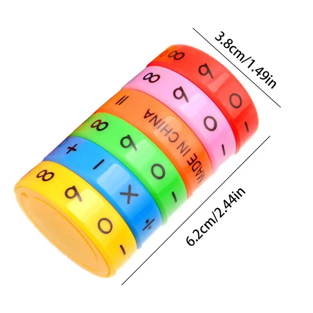 Jogo de quebra-cabeça pré-escolar Montessori com números e símbolos matemáticos com bloco magnético