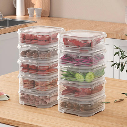 Tupperware de preservação de carne congelada e alimentos