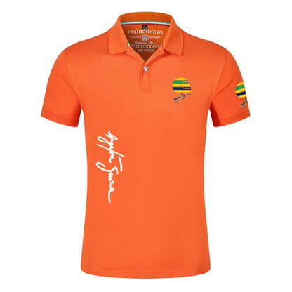 Camisa Polo Ayrton Senna Verão Casual Manga Curta,Polo