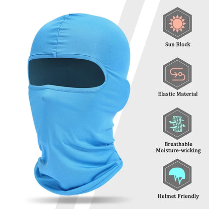 Balaclava Máscara Facial Completa Para Caminhada, Ciclismo ,Airsoft, Boné, Bicicleta, (Homens Mulheres)