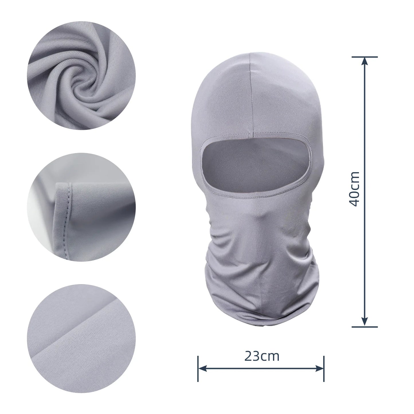 Balaclava Máscara Facial Completa Para Caminhada, Ciclismo ,Airsoft, Boné, Bicicleta, (Homens Mulheres)