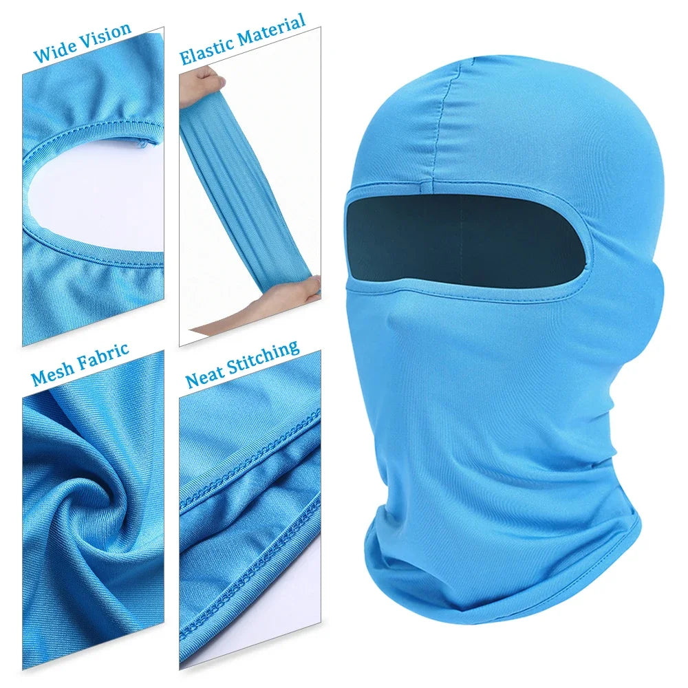 Balaclava Máscara Facial Completa Para Caminhada, Ciclismo ,Airsoft, Boné, Bicicleta, (Homens Mulheres)